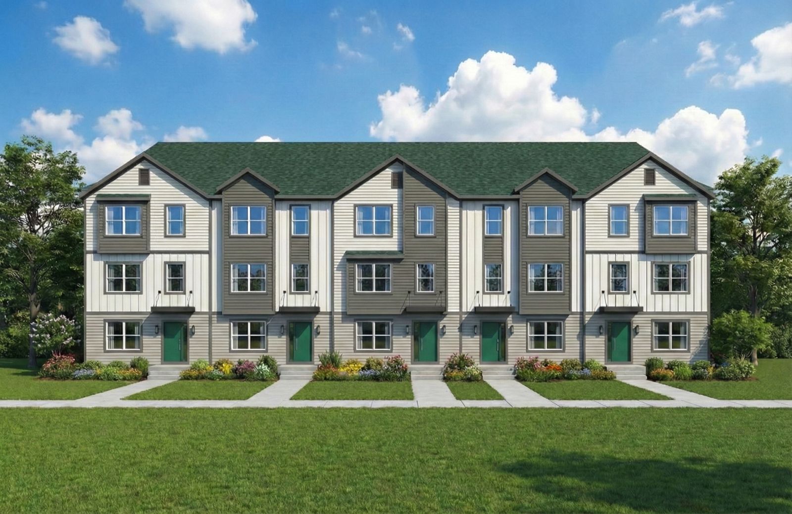 Green Court front exteriors