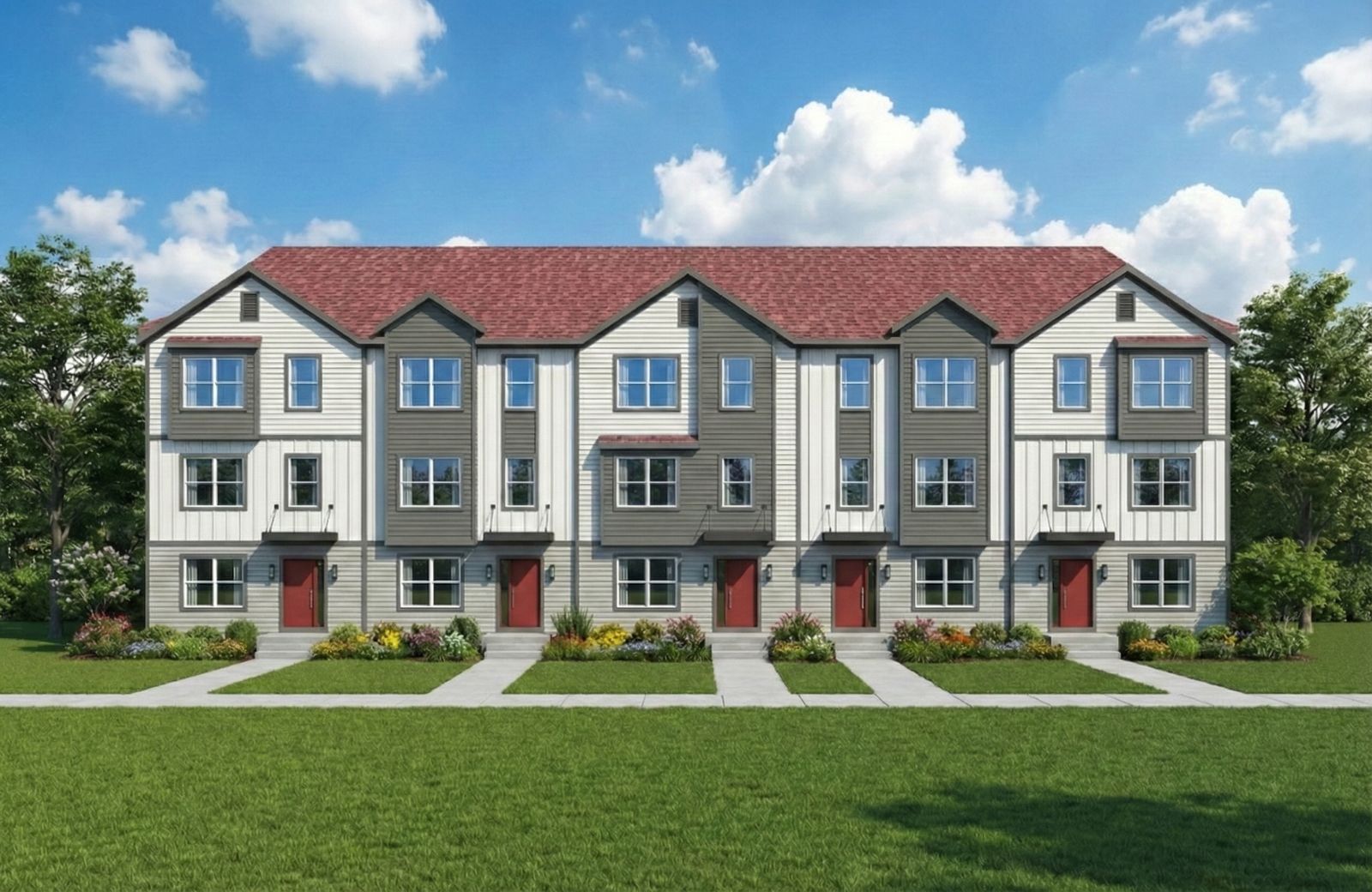 Red Court front exteriors